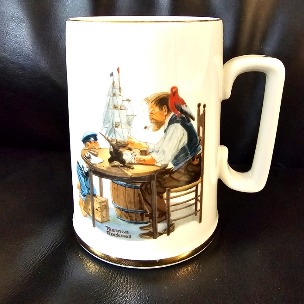 Collectible Norman Rockwell 1985 Mug EUC